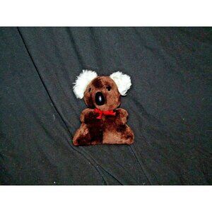 Circus Circus Las Vegas Brown Koala Bear Red Ribbon Bow Plush Small 6"